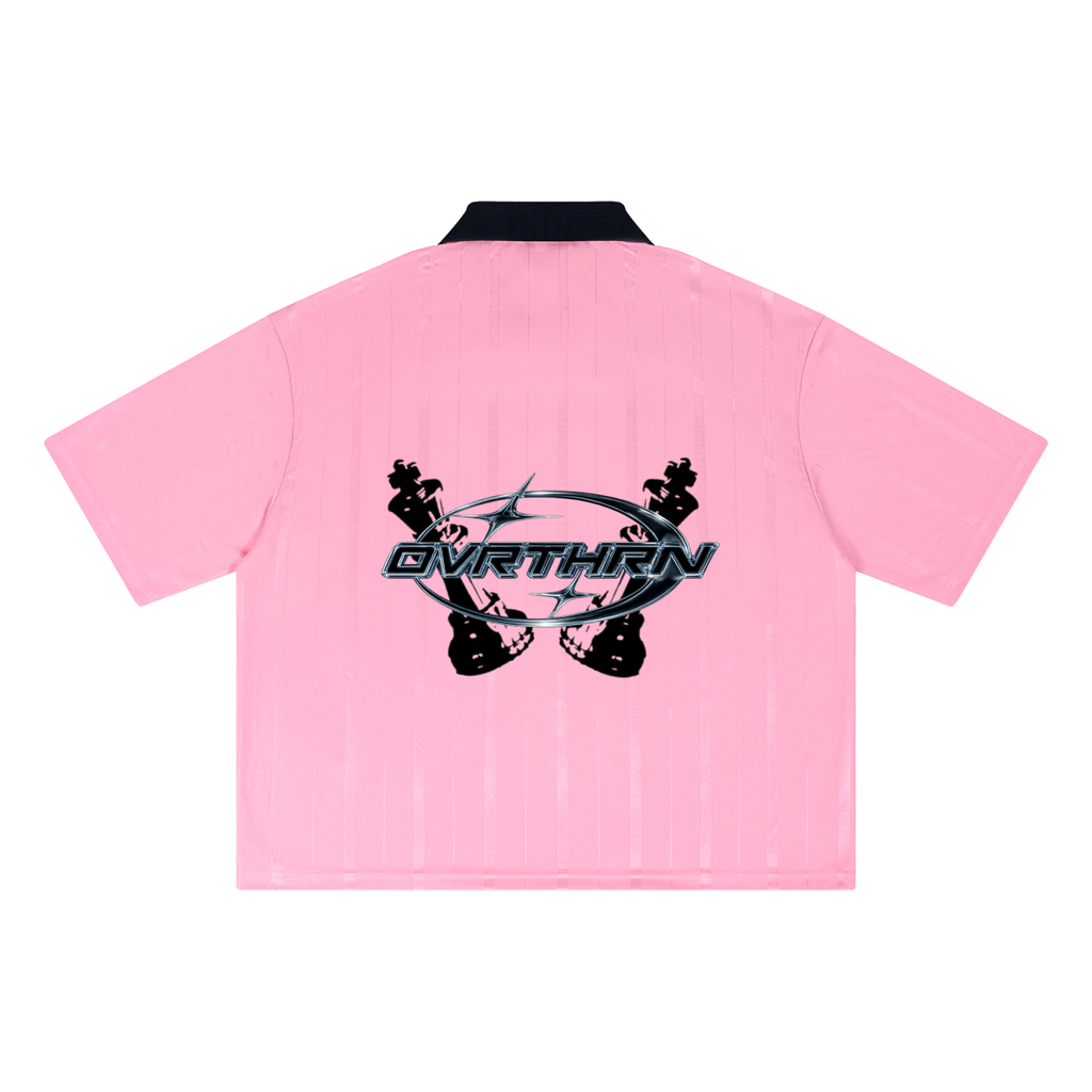 OVRTHRN Striped Football Shirt