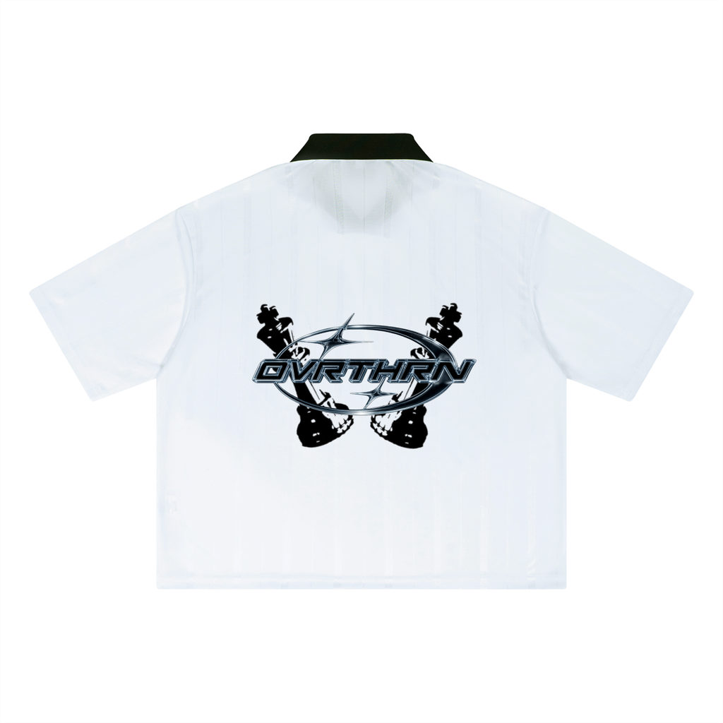 OVRTHRN Striped Football Shirt